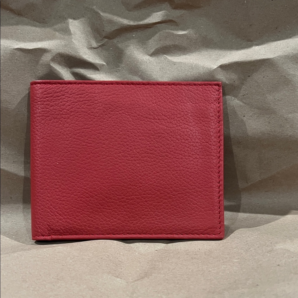 Rolex Classic Red Leather Bifold Wallet Rolex Classic Red Leather Bifold Wallet
